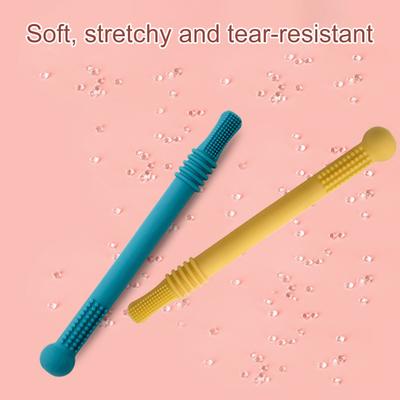 Adorabile spazzolino da denti senza odore con bordi lisci per neonati, giocattolo da masticare, regalo per neo-genitori