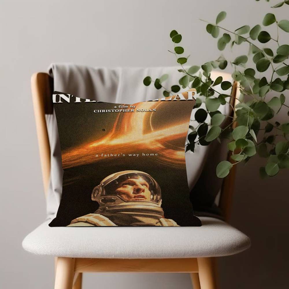 Interstellar Movie Cushion Cover Inches Farmhouse Decor Home Throw Pillow Covers for Couch Decorations