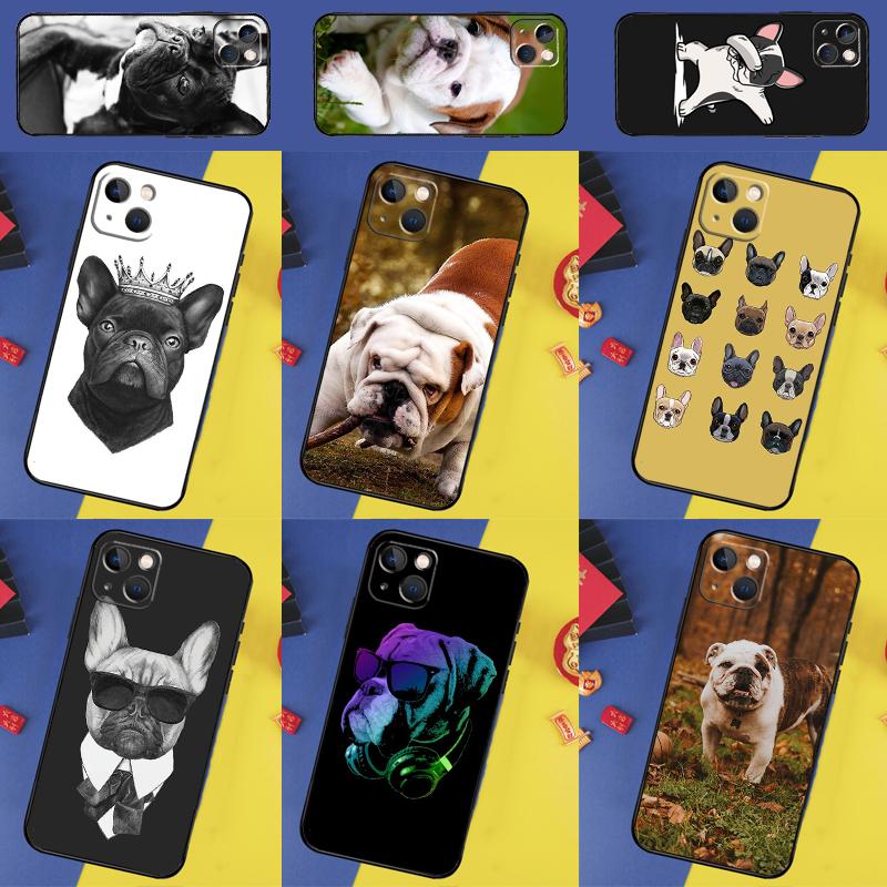 French Bulldog Phone Case For iPhone 16 Pro Max 11 12 13 14 15 Pro Max Mini XR 15 16 Plus 16e Cover Shell