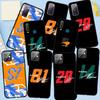 Phone Case for Samsung Galaxy S25 S24 S23 iPhone 16 15 Xiaomi Redmi Note 14 13 12 16E X 11 Pro Max OPPO Moto Huawei F1 Number No 14 81 No14 No81 Cover
