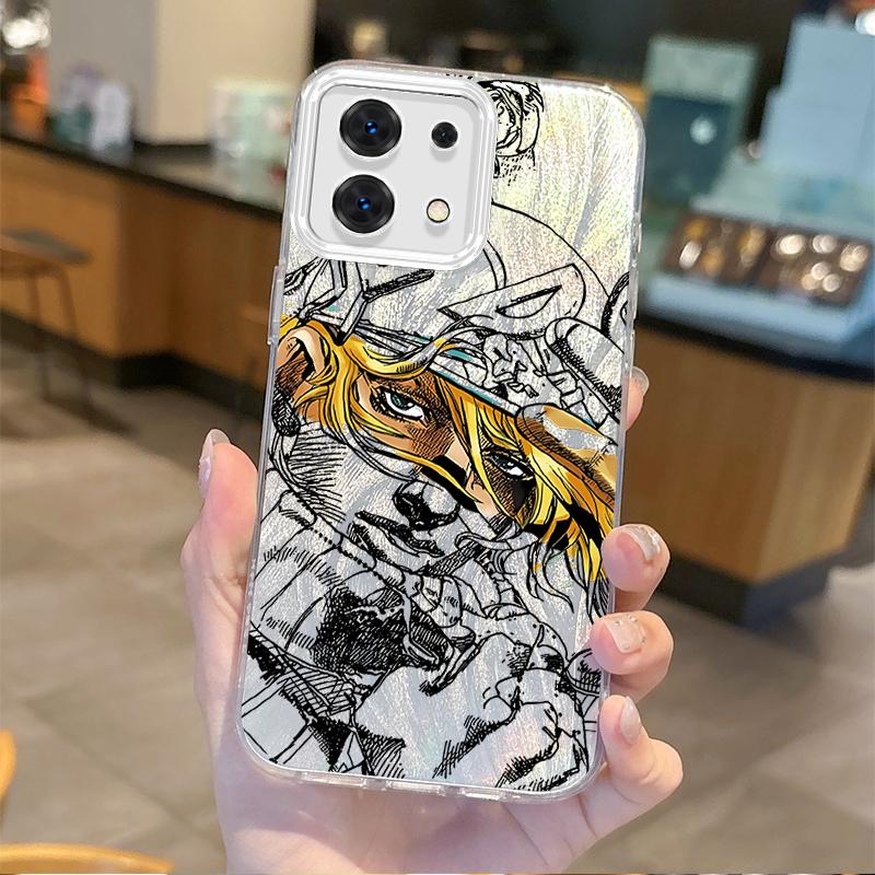 Gyro Zeppeli JoJo Steel Ball Run Phone Case For Redmi Note13 12 11 10 9 ProPlus 14C 13C 12C 10C 9C A2 A1 Gradient Non-Slip Cover