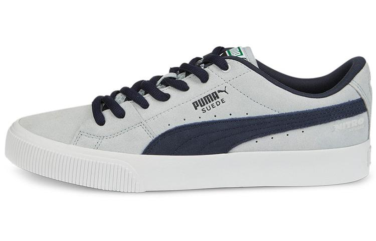 PUMA Suede Skate Nitro Platinum Grey Parisian Night 386082-01 38.5