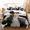 Cool Hit Shonen Delinquent Anime Wind Breaker Hayato Suou 3PCS Bedding Duvet Cover + 2 Pillowcases Otaku Fan Quilt Set