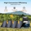 SolarPlay 200W Portable Solar Panel with Adjustable Kickstands, Foldable Solar Panel for Power Station, Outdoor, Customized
