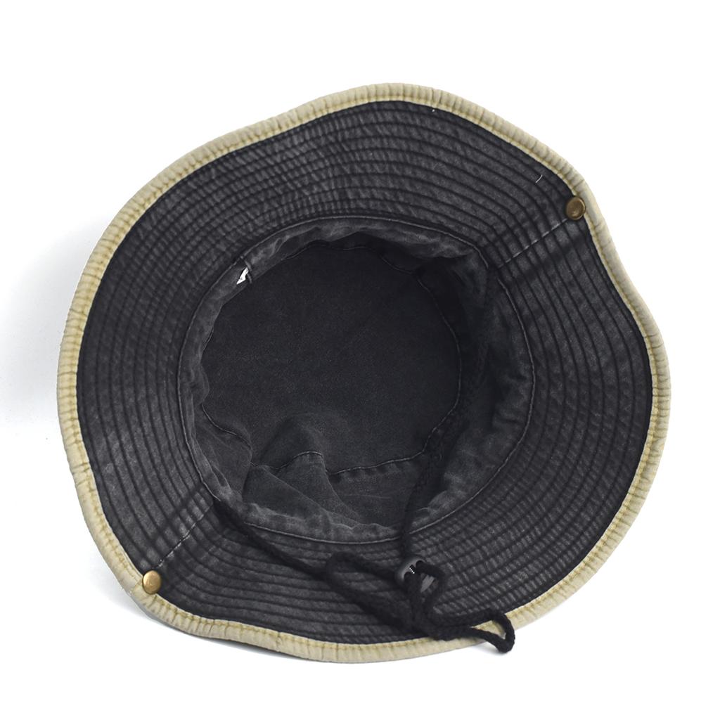 Spring Cotton Solid Bucket Hat Fisherman Hat Outdoor Travel Sun Cap For Men And Women