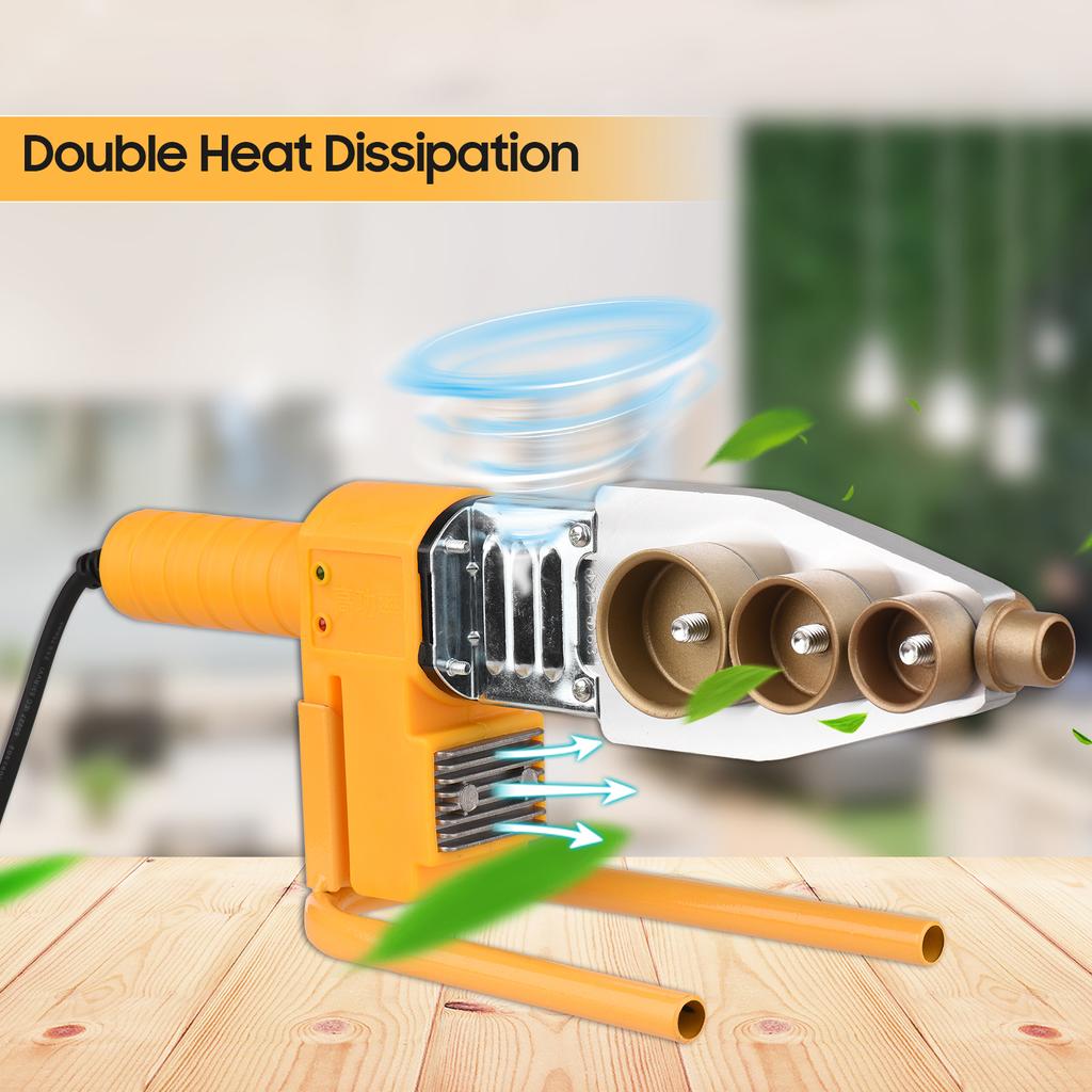 Plastic Pipe Welding Machine Socket Fusion Welder with Double Heat Dissipation 6 Die Heads 20  25  32  40  50  63mm