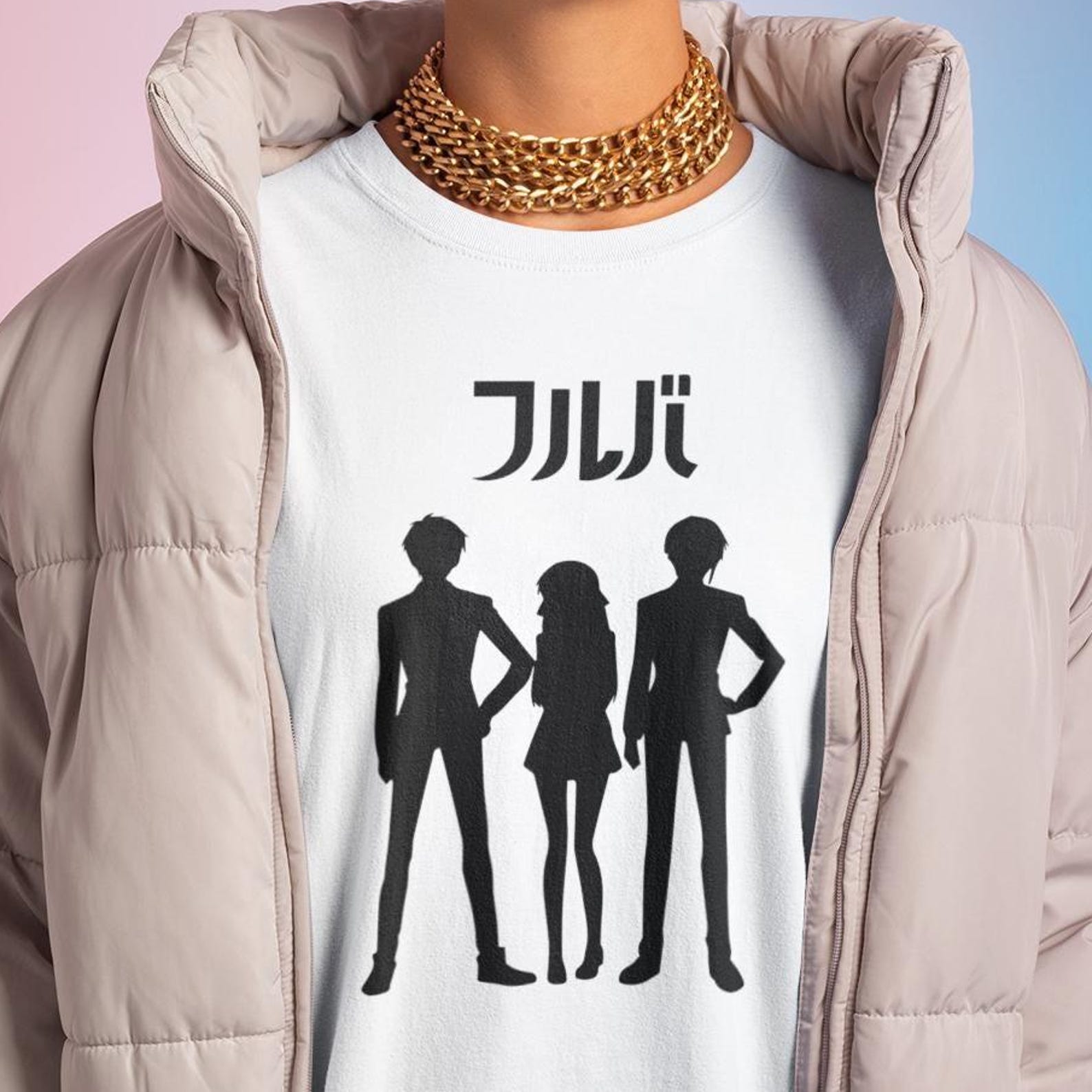 Fruits Basket Anime Shirt – Kyo Sohma,Yuki Sohma,Tohru Honda XL