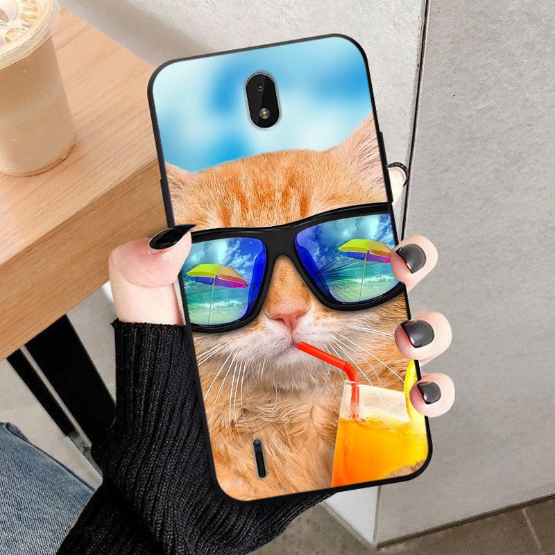 For Nokia C01 Plus Case Soft TPU Silicone Covers For Nokia C01 Plus Popular Animals Painted Phone Cases Back Cover Bumper