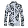 CEEN Long Sleeve Aloha Plus Japanese Spring Floral Print Top Men's Shirt, Casual, All-Over Print, Sizes, Stylish, Pattern, Button-Down Shirt, Stylish,