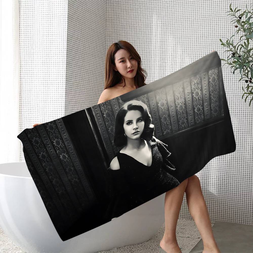 

Singer L-Lana D-Del R-Rey Beach Towel Colorful Bath Towels For Girl Microfiber Quick Dry Sand Free Beach Yoga W40*H60(CM)