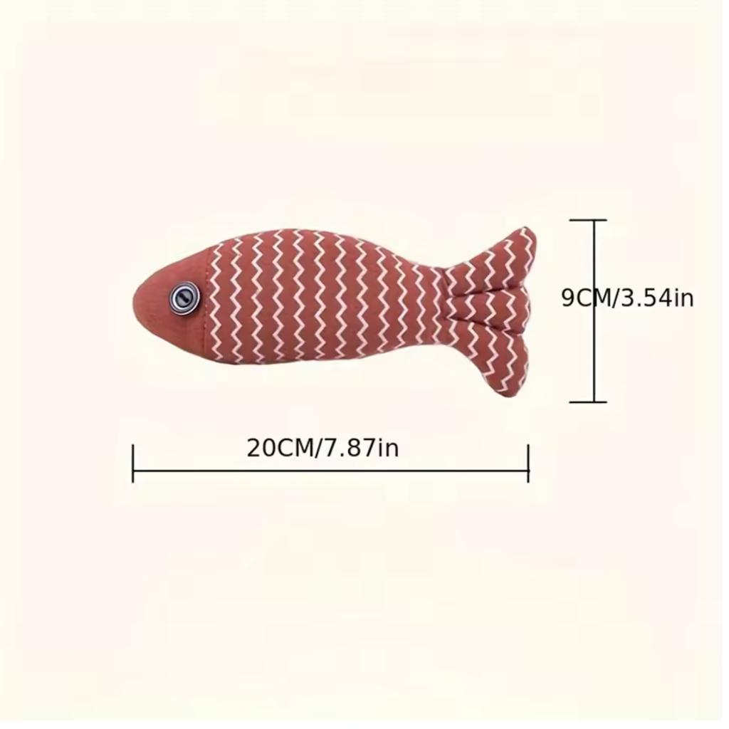 1pc Pet Toys Cat Chew Toys Linen Fish Pillow Chew Training Toy Simulation Fish Puppet Pet Supplies