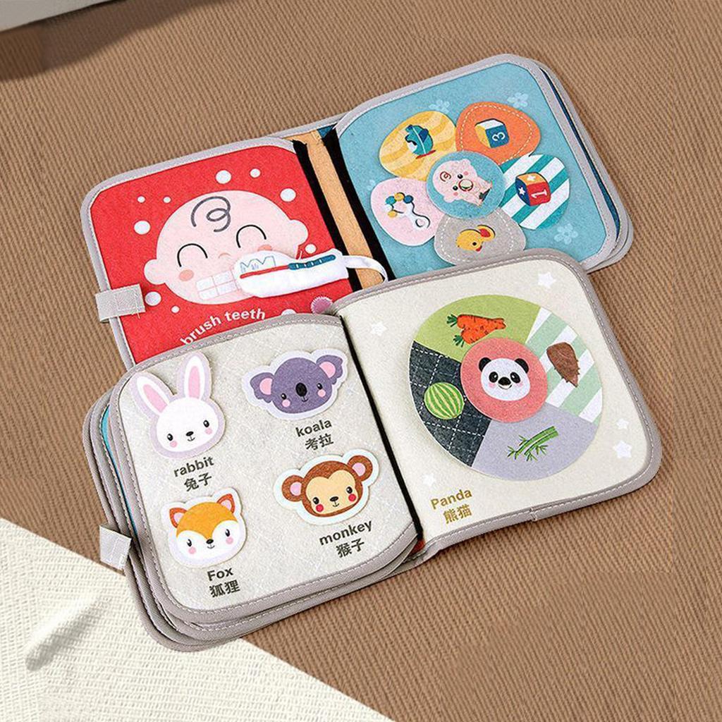 Baby Animals, Baby Puzzle, Early Education Cloth Books That Cannot Be Torn Apart, Mont Junli, Parent-child Interaction, Tearing