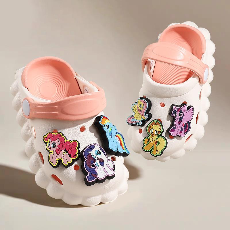 Children, Girls, Girls, Hole Shoes, Cute DIY Removable Shoes with Shoe Flowers Ins Three-dimensional Cute Card