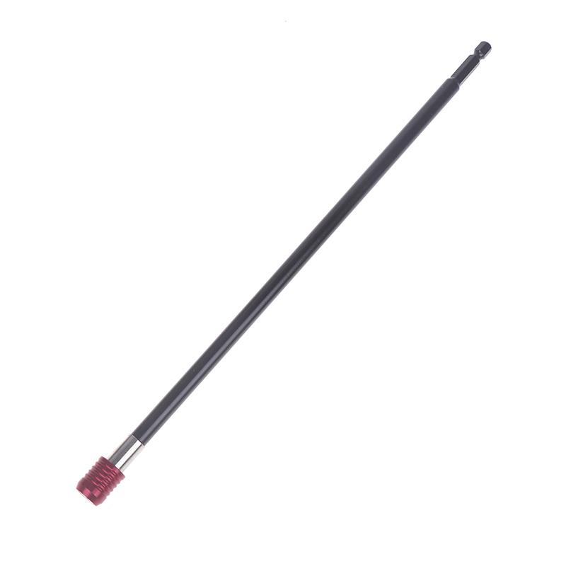 1/3Pcs Hexagonal Handle Red Extended Quick Release Self-Locking Extension Rod Extension Rod 300Mm Screwdriver Extension Rod Tool
