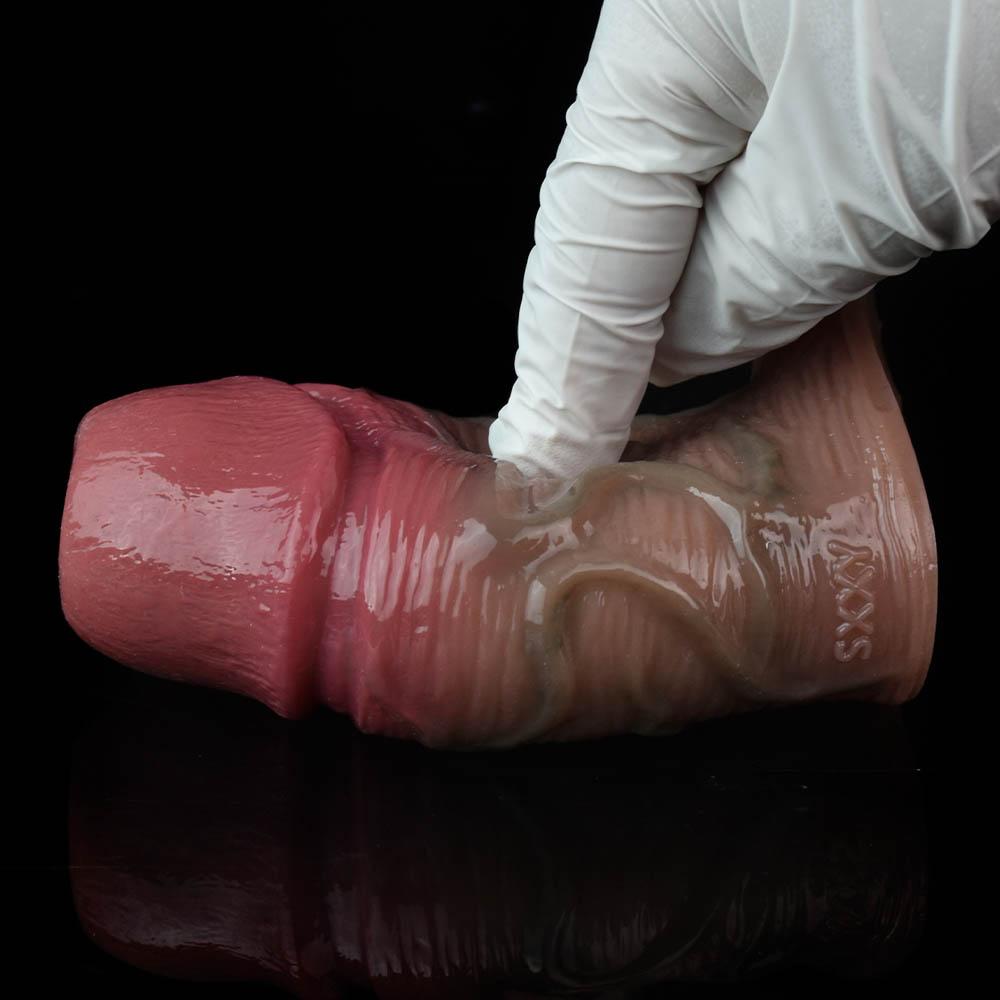 Realistic Silicone Penis Sleeve Extender Condom Cock Enlarger Strap On Adult Dildo Sex Toy