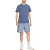 Nike T Shirts Men's Fen Blue Crew Neck Moderate Straight Fit BV0508-491