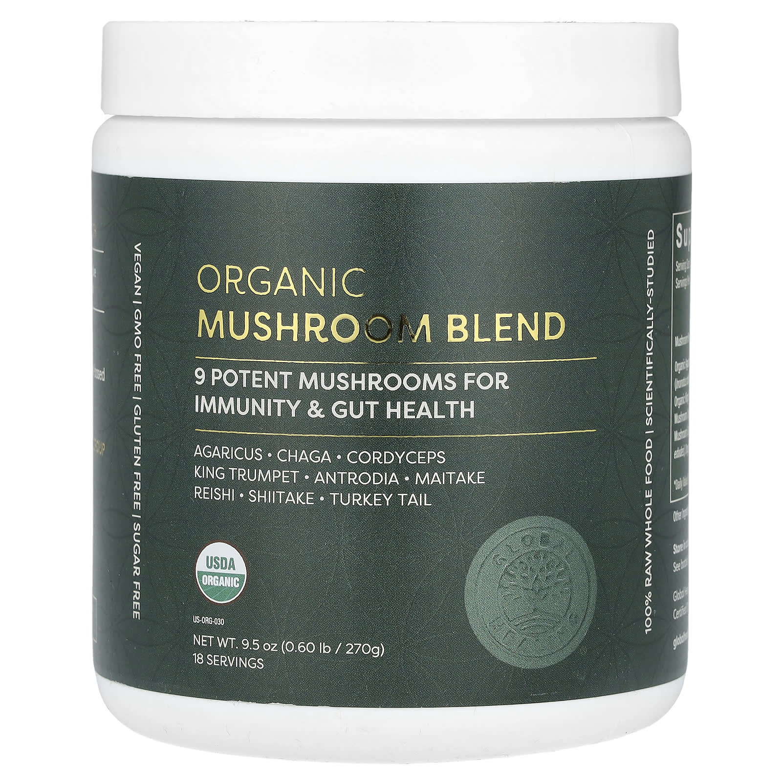 

Organic Mushroom Blend, 270G(9.5Oz)