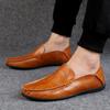 Klassische Herren Lederschuhe Flache Slipper Atmungsaktive Loafer Britischer Stil Business Formell Mokassins Stadtwanderung Freizeitschuhe für Herren