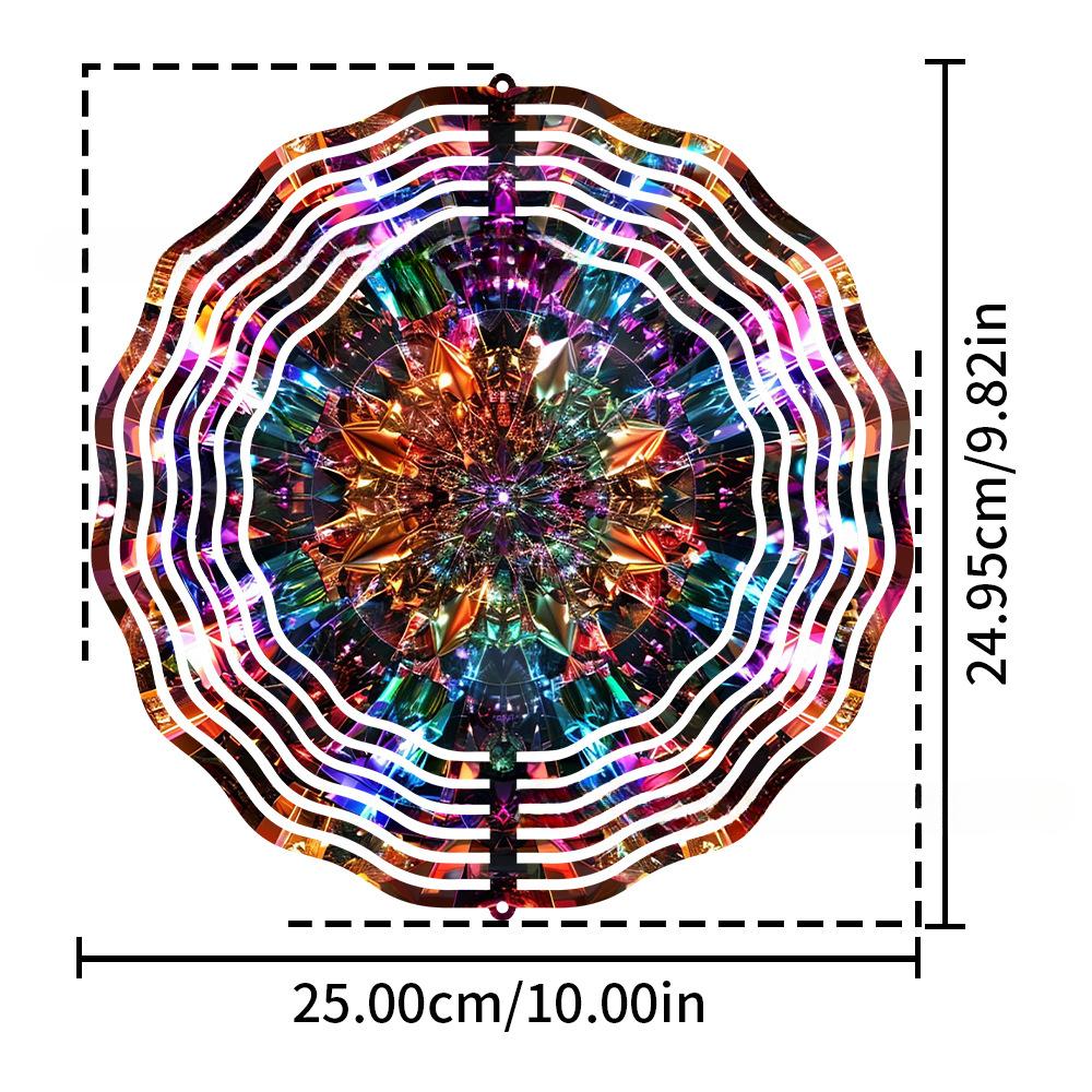 New Style, Mandala, 3D Rotating Wind Decoration, Home and Outdoor, Courtyard Garden, Pendant Decoration, Gifts