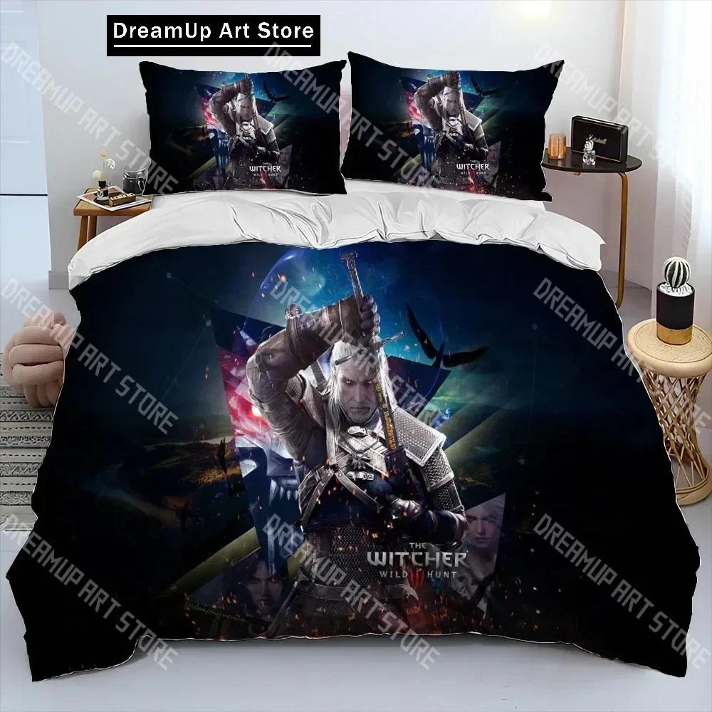3D Print The W-Witchers Bedding Set Boys Girls Twin Queen Size Duvet Cover Pillowcase Bed Kids Adult Home Textileextile