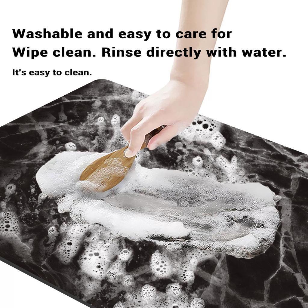 Kitchen Mat Absorbent Coffee Mat Dish Drying Mats Quick Dry Drain Pad Tableware Non-slip Draining Placemat Kitchen Faucet Rug