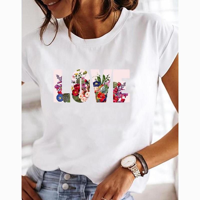 

Летняя белая повседневная футболка с коротким рукавом, женская однотонная элегантная футболка с круглым вырезом, женская футболка с принтом, облегающие офисные женские футболки, топы 24185 XXXL