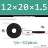 Thickened Black Flat Washer: Enhanced Round Metal Spacer for Home Use