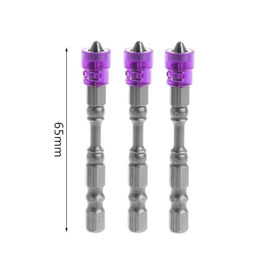 

Alloy Steel Lot Heavy Duty PH2 Alloy Magnetic Screwdriver Bits 65mm Length Alloy Steel 1/4 Inch Hex Shank Pack of 3 фіолетовий