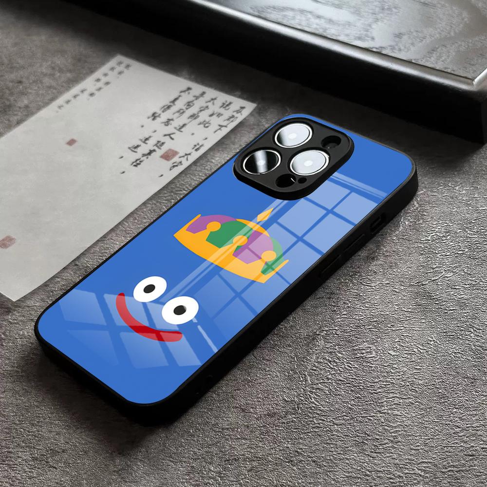 D-Dragon Quest Slime Phone Case For IPhone 17 Pro Max 14 Pro 15 12 11 13 Mini X XR XS 16 Plus SE Glass Cover