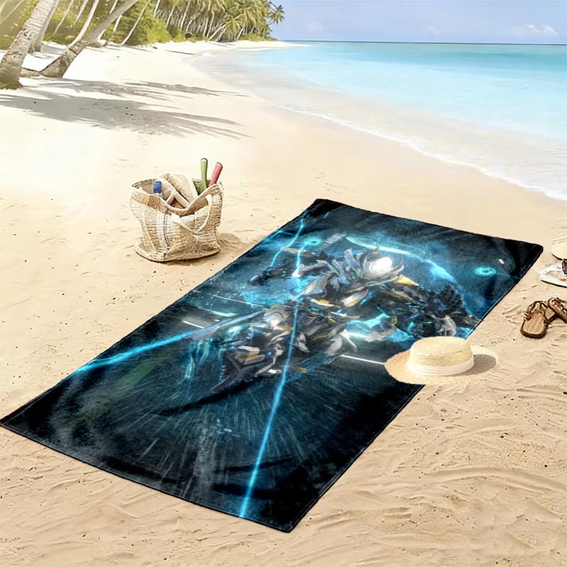 Warframe Print Beach Towel Large Soft Quick Dry Towel For Beach Camping Swimming