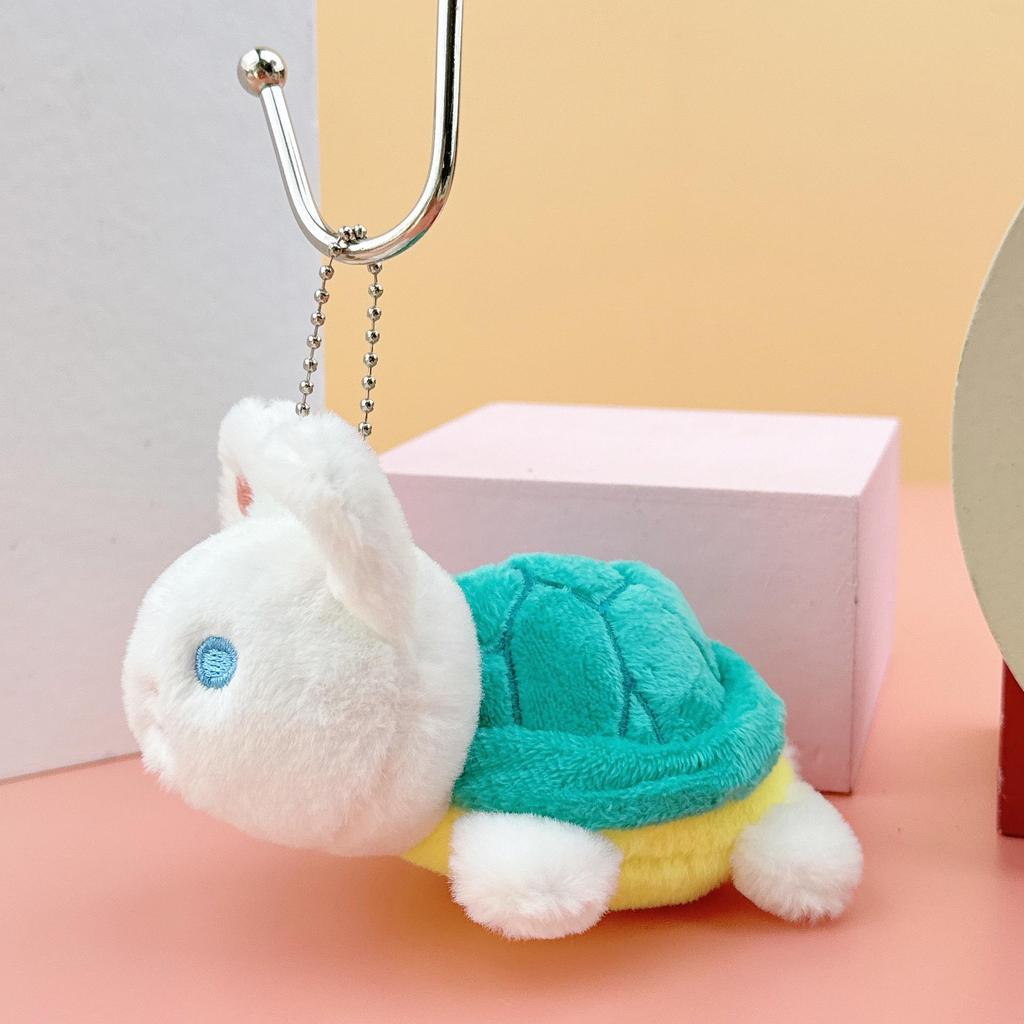 Niedliche Cartoon Schildkröte Hase Plüsch Schlüsselanhänger Anhänger Puppe