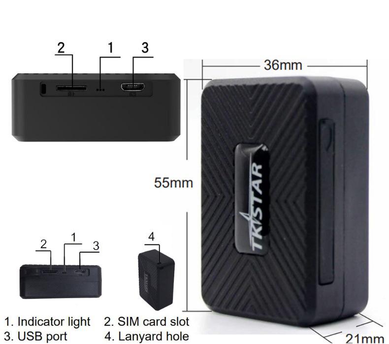 TKSTAR 913 Multi-Purpose GPS Tracker for Luggage, Children, Elderly, and Vehicles