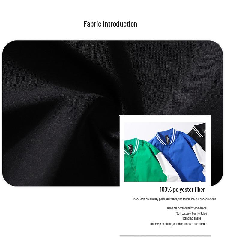 2022 Men's Unisex Loose Fit Baseball Jacket - High-Quality, Skin-Friendly Autumn/Winter Outerwear