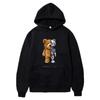 Men's Violent Bear Print Hoodie - Trendy European Fashion Pullover