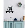 Black Metal Puppy Wall Hooks, Cute Dog Design for Living Room & Bedroom Entryway