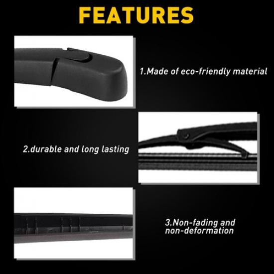 Rear Wiper Arm & Blade Fit Hyundai 2005 2007 Tucson 2006 2008 2009