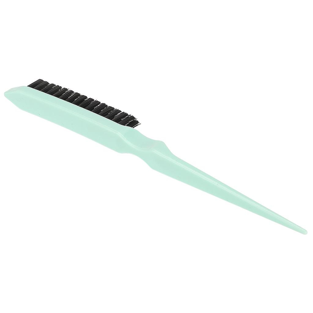 Hair Teasing Brush Men Women Salon Nylon Hair Rat Tail Teasing Brush for Back Combing Styling Tool Green
