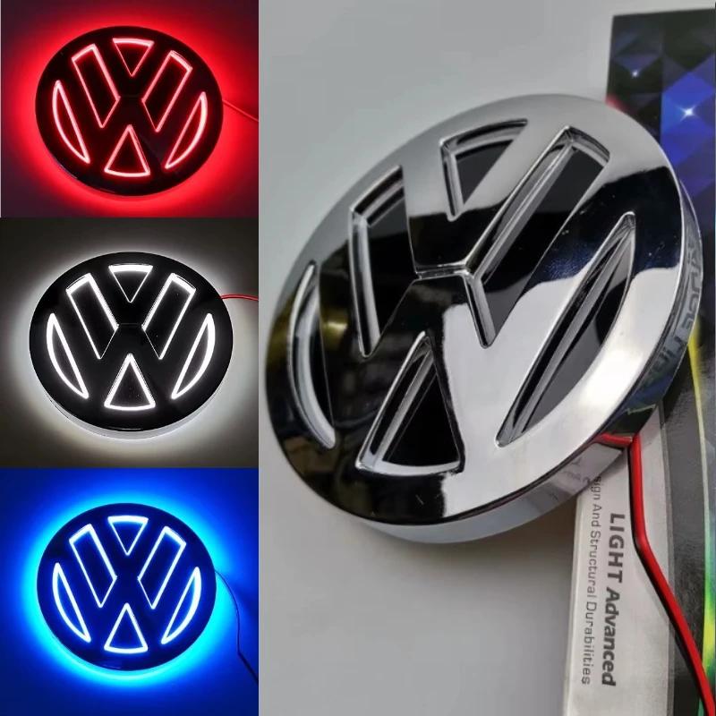 11cm 5D Logo Light LED Rear Badge Light Front Grille For VW POLO MAGOTAN Passat CC Bora Golf Jetta Logo Light VW Trunk Sticker