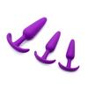 Silicone Hygienic Anal Plug Skin-friendly Smooth Surface Boat Hook Shape Butt Plug for Couples