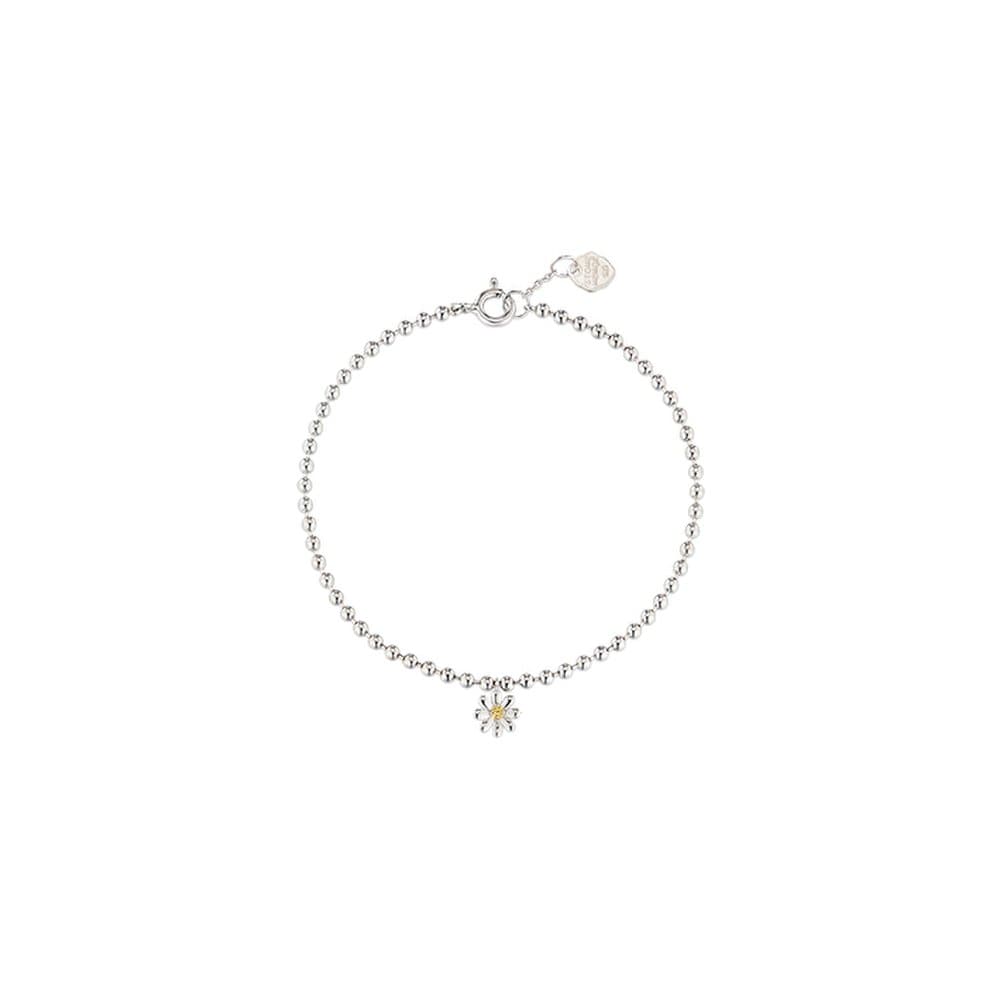 [Stonehenge] Silver Daisy Bracelet K1662
