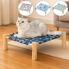 Breathable Elevated Cat Bed Wooden Cat Mat Creativity Cat/Dog Hammock  Four Seasons  Pets Furniture