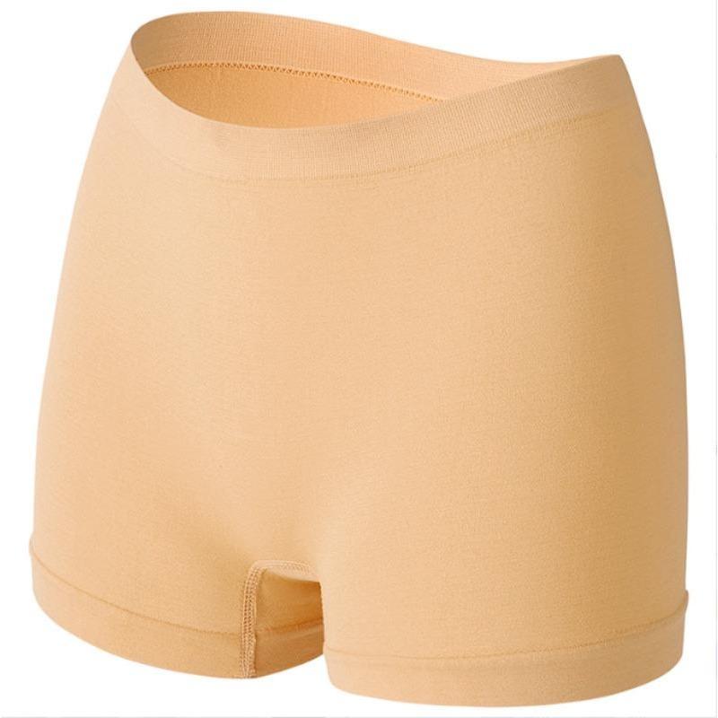 

Женское нижнее белье с высокой талией, трусики для йоги, женские дышащие трусы, шорты больших размеров 3XL бежевый