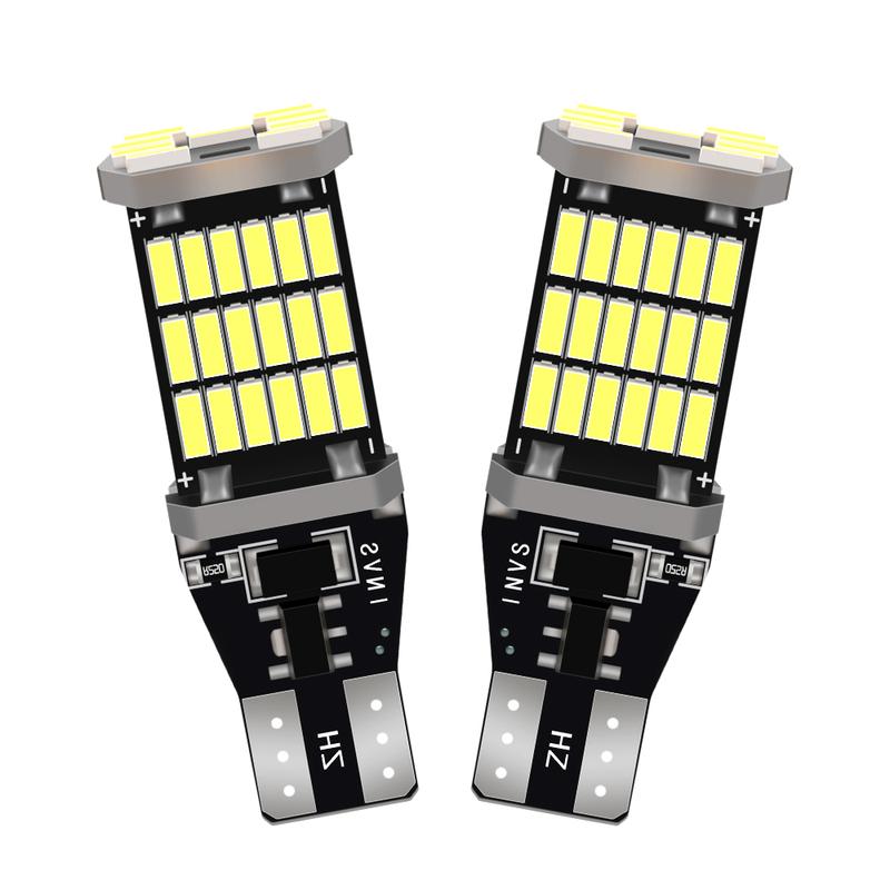 2PCS T15 W16W Canbus Car LED Reverse Light 6000K CSP Chips For Jeep Patriot 2007-2014 2015 2016 2017 Backup Lamp Plug and Play