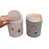 Desktop Trash Can Cute Internet Celebrity Mini Girl Ins with Lid Small Office Home Simple Nordic Storage Box