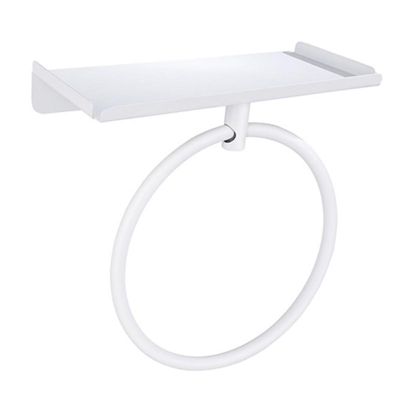 Elegant Brushed Towel Holder Rack For Small Space 180 Degrees Rotate Function 304 Stainless Steel