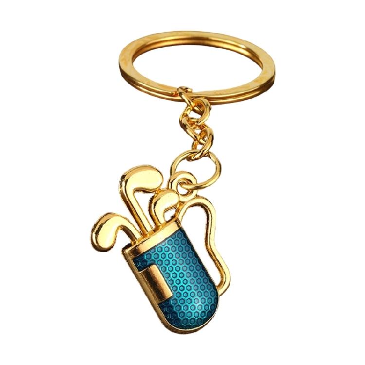 

Unique Golf Ball Tube Keychain Crafted From Metal A Thoughtful Gift Addition синій