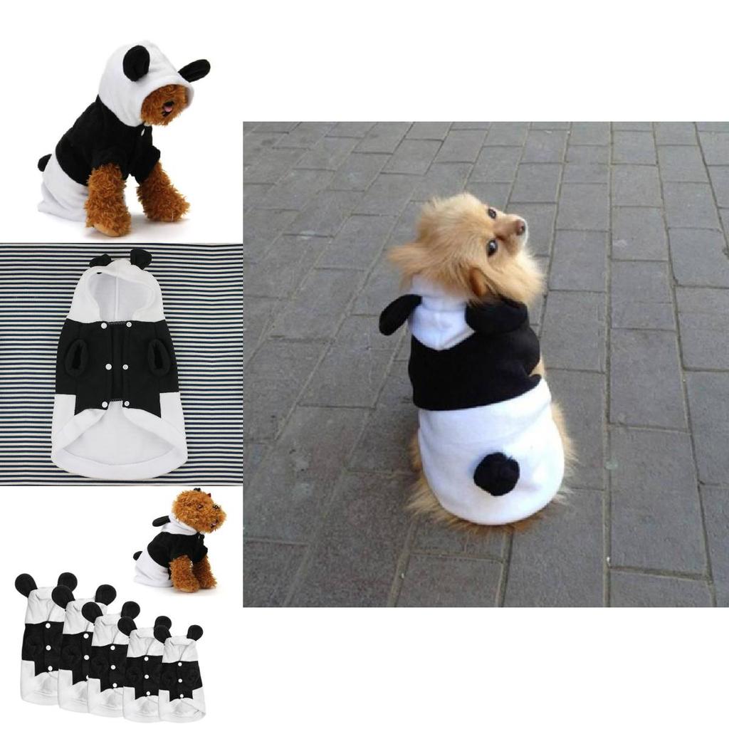Cozy Panda Transformation Pet Clothing For Dogs And Cats In White