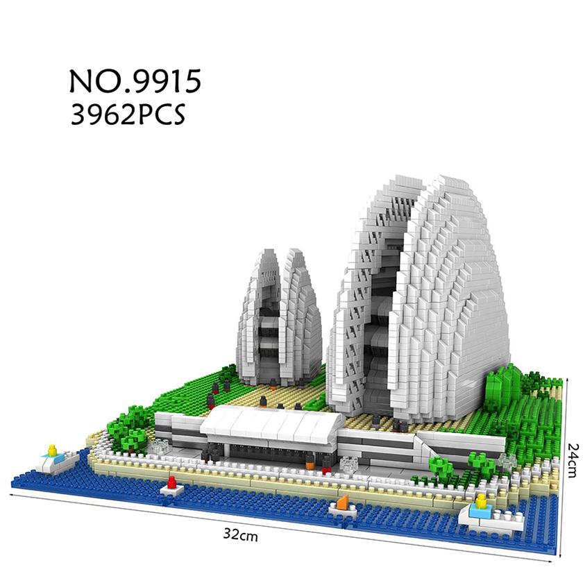 World Famous City Architecture Mini Building Blocks Model Educational Toys for Children Gifts Compatible with Brands Mini Bricks
