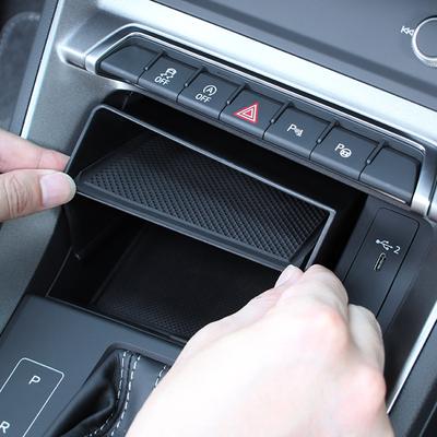 Dla Q3 F3 Sportback 2019 2020 2025 2025 2025 2025 2025 Samochód Konsola Środkowa Schowek Schowek Uchwyt Organizer Tacka