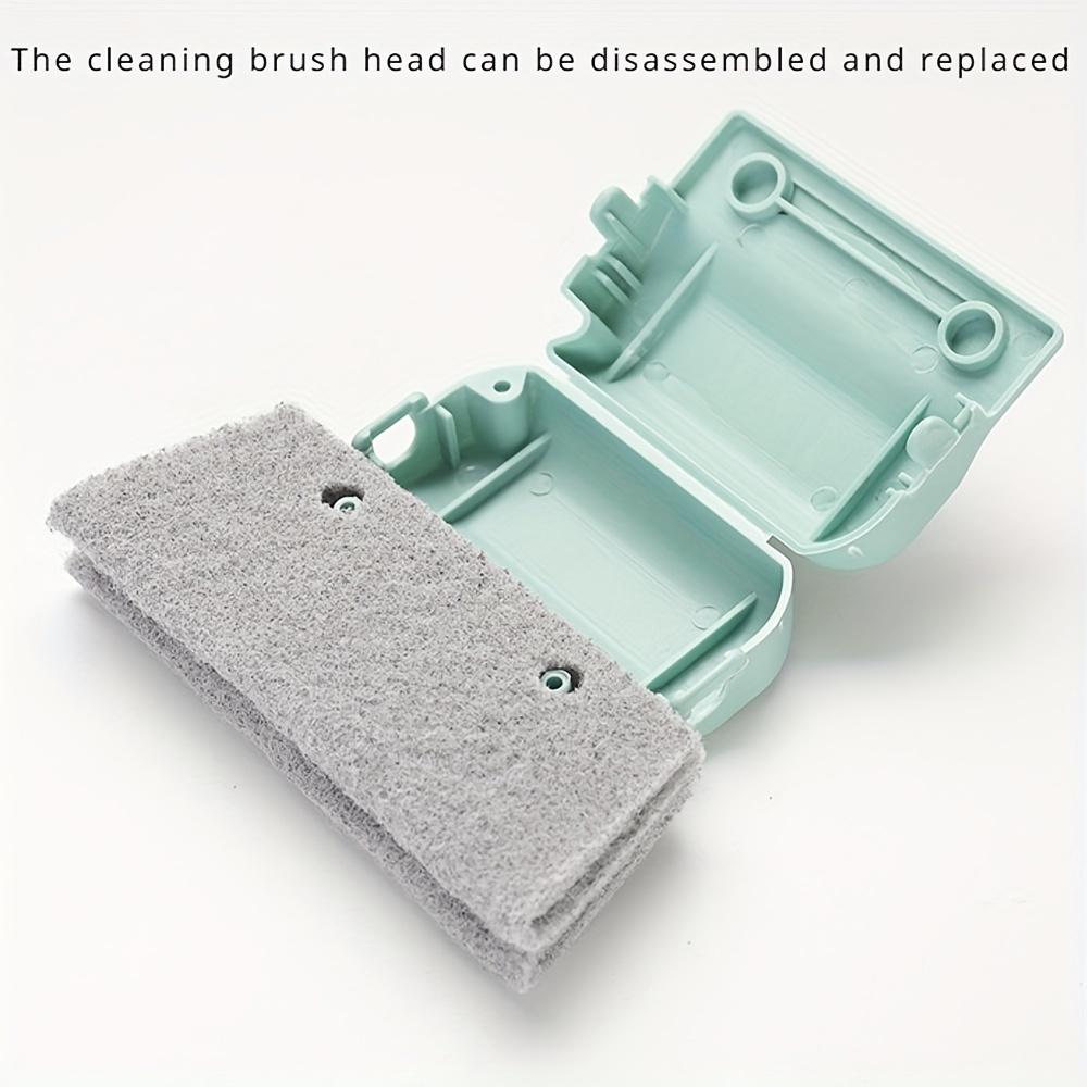 Multifunktionale Vertiefungsreinigungsbürste Fensterglasreinigungswerkzeug Reinigen von Fenstern und Türen schwer erreichbare Ecken kleine Bürste Reinigungszubehör